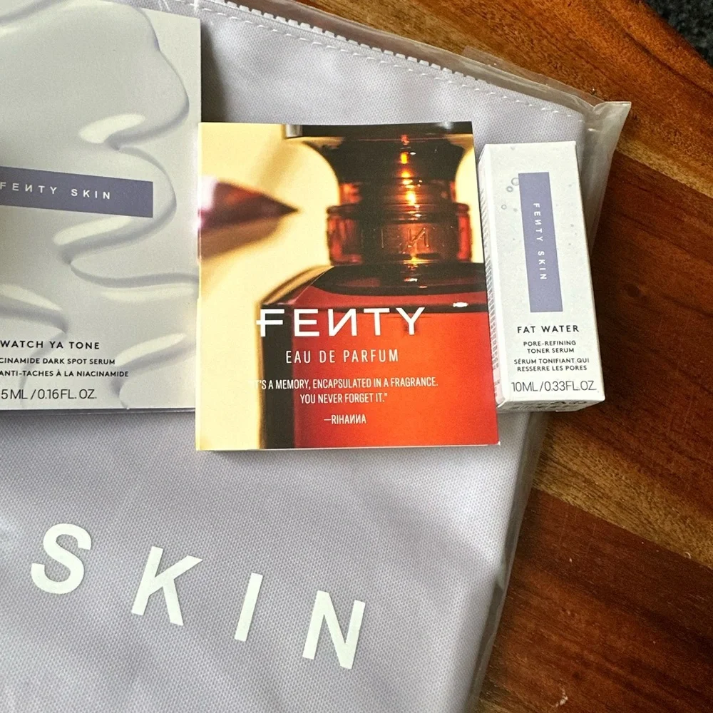 Fenty Beauty Cosmetic Bag & Lil Butta Dropz Bindle